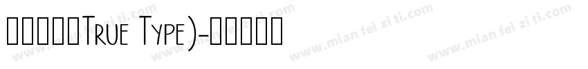 优设标题黑True Type)字体转换